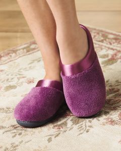 Pillowstep Satin Cuff Clog Slippers