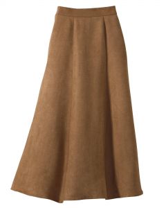 Poly Suede Skirt