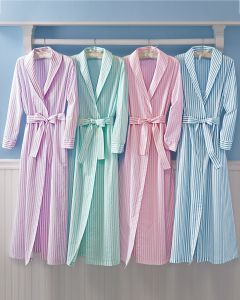 Striped Wrap Robe