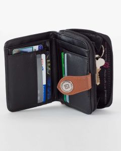 Small Zip Around Leather Wallet