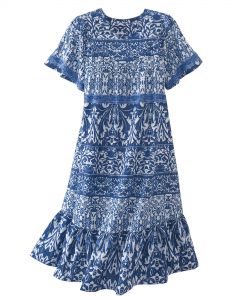 Printed Cotton Cambric Dress