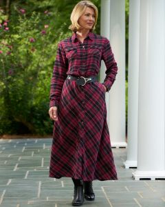 Mad for Plaid Flannel Dress