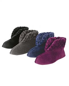 Velour Booties