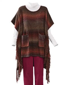 Bouclé Sweater Poncho