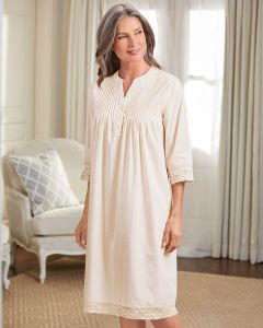 Cotton Pintuck Gown