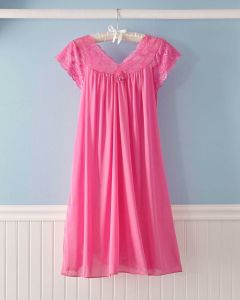 Silhouette Short Cap Sleeve Nightgown