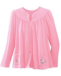 Trapunto Yoke Bed Jacket