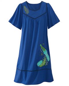 Peacock Applique Dress