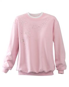 Embellished Floral Sweatshirt