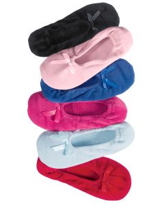 Velour Ballerina Slippers