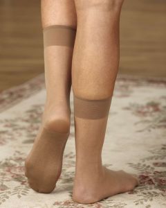 Sheer Cotton Sole Ankle High 12-pk